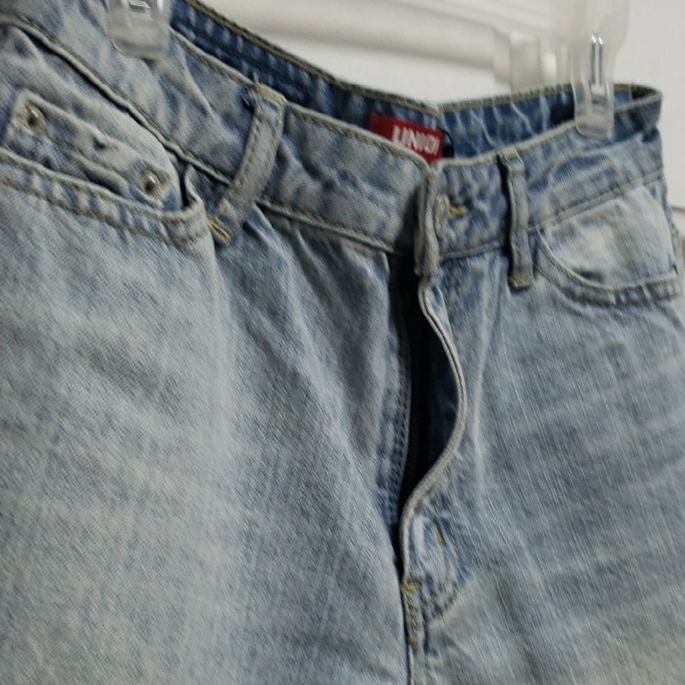 Ripped Light Denim Boyfriend Jeans - Girlfriend Fit - Picture 6 of 13